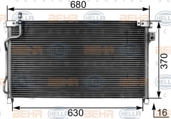FORD 1 956 440 Condenser, air conditioning